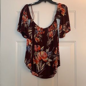 Billabong L Off the Shoulder Top